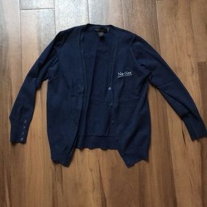 Navy cardigan